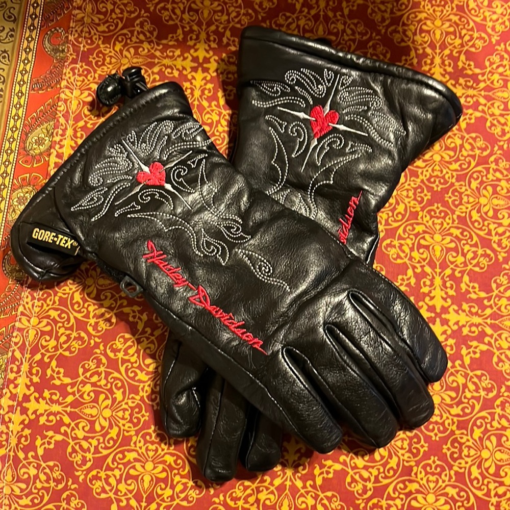 Harley Davidson Leather Motorcycle Gloves